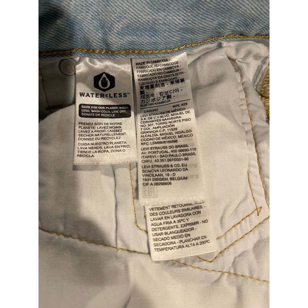 Womens Levis 501 Button Fly Shorts Sz 29